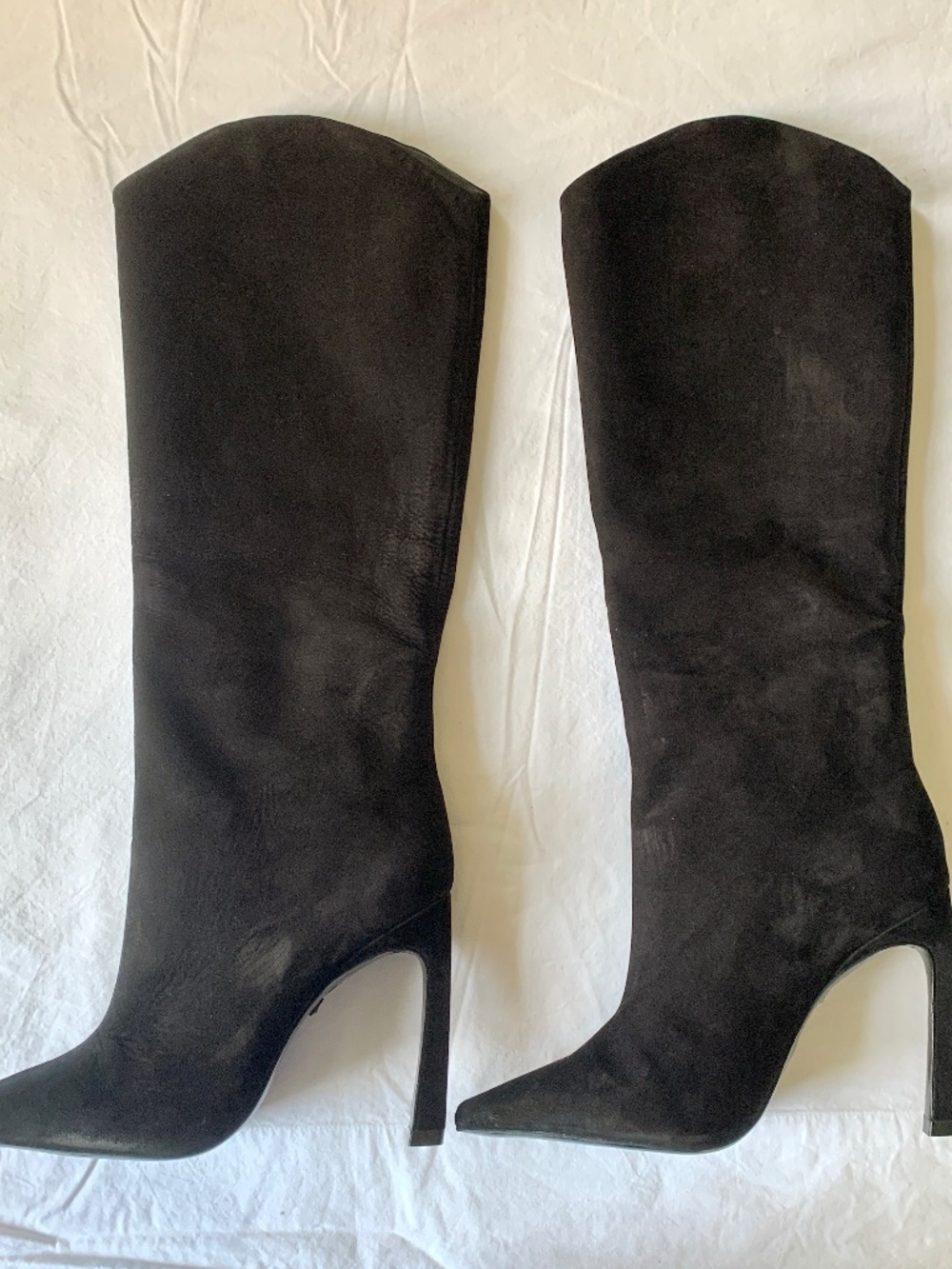 Schutz Maryana Sculpt Boots in Black Suede US5
